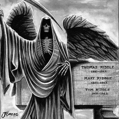Grim Reaper Gravestone - A4/A3/A2 Art Print