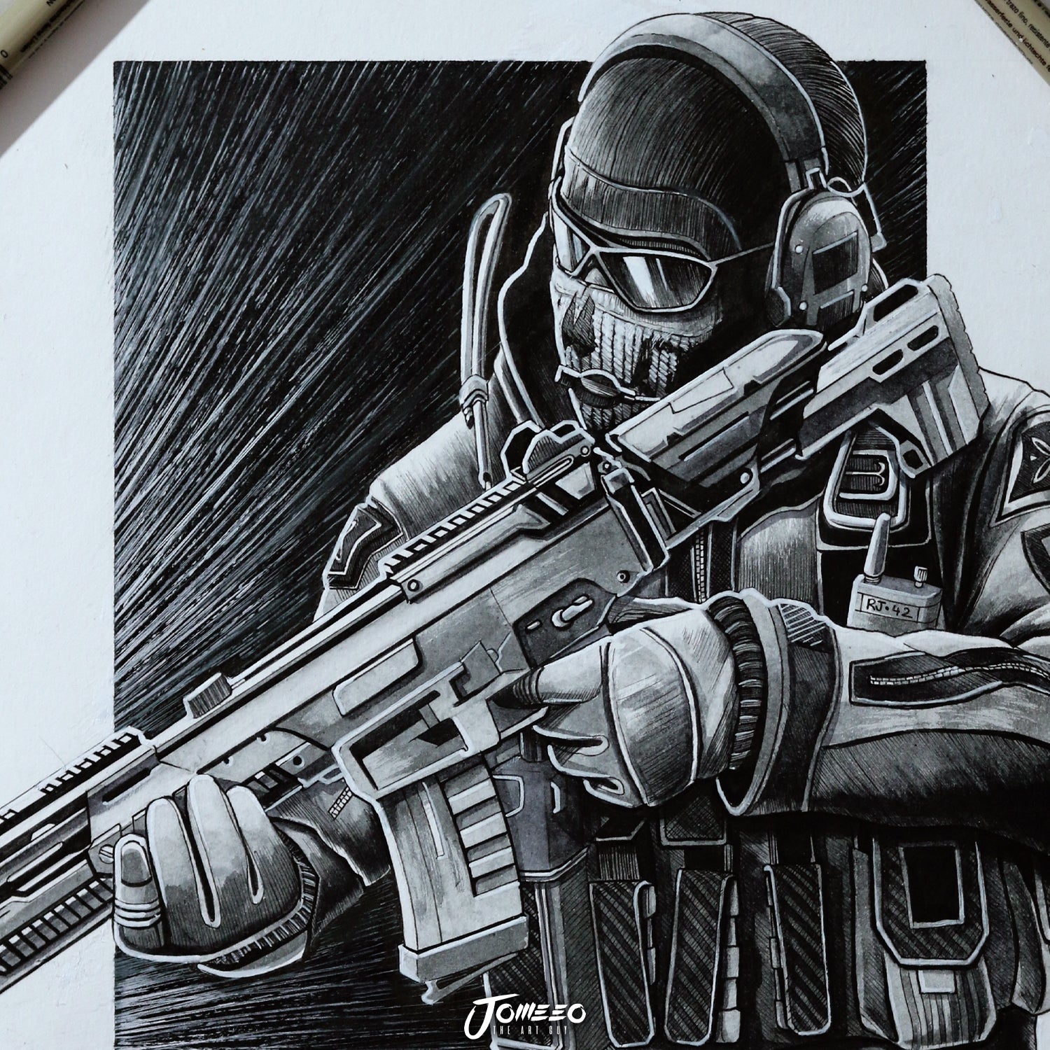 How To Draw Cod Ghost Logo