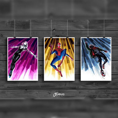Spider-Trio - A4/A3/A2 ART PRINTS SET